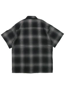 画像2: CALTOP FL PLAID S/S SHIRT BLACK/CHARCOL (2)