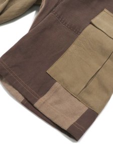 画像5: 【SALE】MR.REMAKE MAN REMAKE CARGO SHORTS BROWN ASSORT (5)