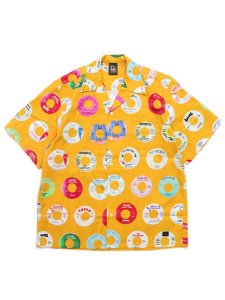 画像1: 【SALE】【送料無料】Rap Attack BOOTLEG RAP 45'S HALF SLV SHIRT MUSTARD (1)