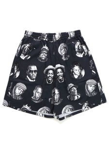 画像1: 【SALE】【送料無料】Rap Attack LEGENDS RAPPER SHORTS BLACK (1)