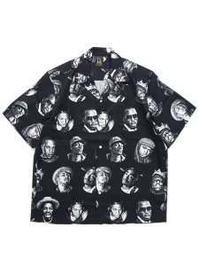 画像1: 【SALE】【送料無料】Rap Attack LEGENDS RAPPER HALF SLEEVE SHIRT BLACK (1)