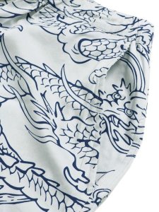画像3: 【SALE】SCHOTT HAWAIIAN SHORTS DRAGON WHITE (3)