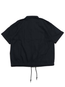 画像2: 【SALE】NIKE CLUB OXFORD BOTTON UP S/S TOP-BLK/WHT (2)