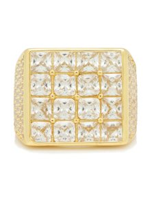 画像2: 【送料無料】KING ICE NOTORIOUS B.I.G. GOLD VERMEIL RING (2)