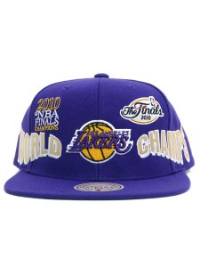 画像2: MITCHELL & NESS NBA WORLD CHAMPS SNAPBACK LAKERS (2)