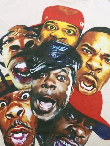 画像3: 【SALE】Rap Attack BUSTA BIG PRINT TEE SAND (3)