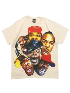 画像1: 【SALE】Rap Attack BUSTA BIG PRINT TEE SAND (1)