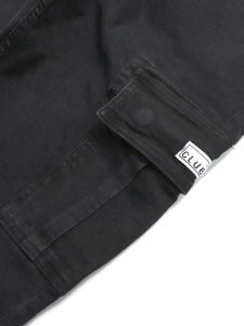 画像5: 【送料無料】PRO CLUB HW RELAXED FIT DENIM CARGO PANT BLACK (5)
