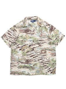 画像1: 【SALE】【送料無料】POLO RALPH LAUREN CLASSIC FIT BEACH PRINT CAMP SHIRT (1)