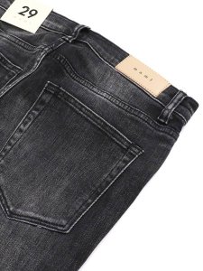 画像5: 【SALE】【送料無料】mnml M588 SNAP SLIM DENIM WASHED BLACK (5)