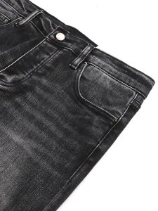 画像3: 【SALE】【送料無料】mnml M588 SNAP SLIM DENIM WASHED BLACK (3)