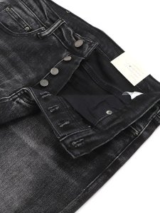 画像4: 【SALE】【送料無料】mnml M588 SNAP SLIM DENIM WASHED BLACK (4)