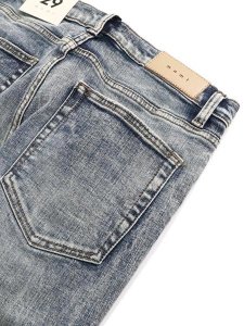 画像5: 【SALE】【送料無料】mnml M588 SNAP SLIM DENIM VINTAGE BLUE (5)