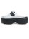 画像1: 【SALE】crocs STOMP METALLIC LOAFER SILVER/BLACK (1)