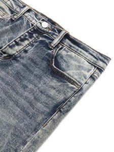 画像3: 【SALE】【送料無料】mnml M588 SNAP SLIM DENIM VINTAGE BLUE (3)