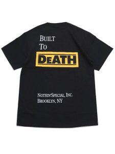 画像1: 【SALE】NOTHIN' SPECIAL BUILT TO DeATH POCKET TEE BLACK (1)