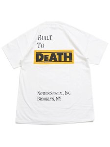画像1: 【SALE】NOTHIN' SPECIAL BUILT TO DeATH POCKET TEE WHITE (1)