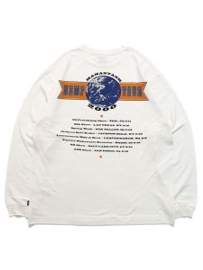 画像1: 【SALE】MANASTASH HEMP L/S TEE HEMP TOUR 2000 WHITE (1)