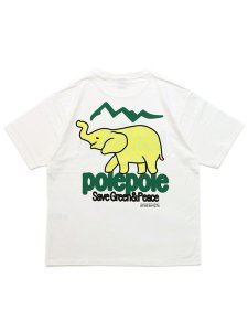 画像1: 【SALE】MANASTASH CiTee POLEPOLE TEE WHITE (1)