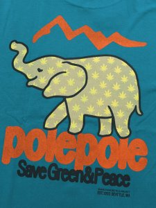 画像4: 【SALE】MANASTASH CiTee POLEPOLE TEE TURQUOISE (4)
