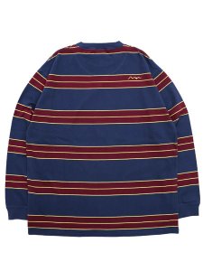 画像2: 【SALE】MANASTASH ABERDEEN L/S TEE NAVY (2)