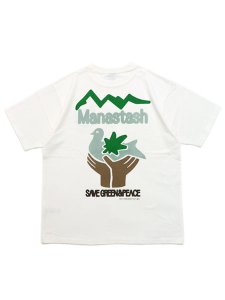 画像1: 【SALE】MANASTASH CiTee PIGION TEE WHITE (1)
