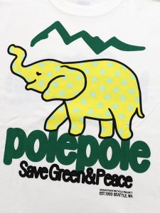 画像4: 【SALE】MANASTASH CiTee POLEPOLE TEE WHITE (4)