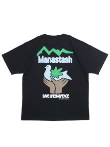 画像1: 【SALE】MANASTASH CiTee PIGION TEE BLACK (1)