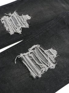 画像6: 【SALE】EPTM. DISTRESSED BAGGY JEANS-BLACK (6)