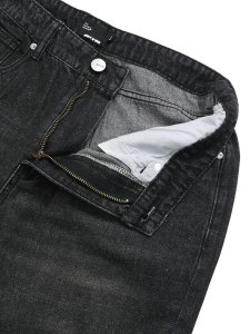 画像4: 【SALE】EPTM. DISTRESSED BAGGY JEANS-BLACK (4)