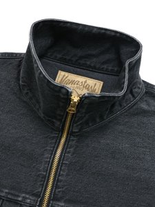 画像4: 【SALE】【送料無料】MANASTASH MS DENIM ZIP JACKET BLACK USED (4)