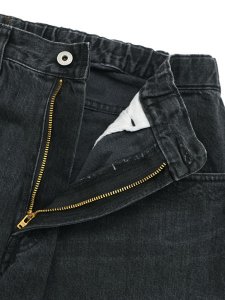 画像3: 【SALE】【送料無料】MANASTASH MS DENIM SKATER PANTS BLACK USED (3)