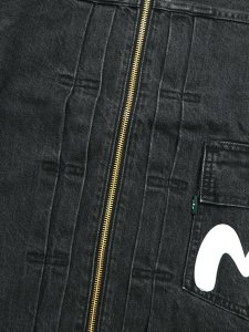 画像6: 【SALE】【送料無料】MANASTASH MS DENIM ZIP JACKET BLACK USED (6)