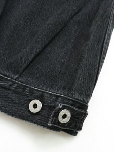 画像7: 【SALE】【送料無料】MANASTASH MS DENIM ZIP JACKET BLACK USED (7)
