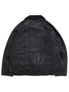 画像2: 【送料無料】YOUSED LEATHER DRIVERS JACKET (2)