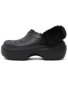画像1: 【SALE】crocs STOMP LINED CLOG BLACK (1)