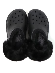 画像4: 【SALE】crocs STOMP LINED CLOG BLACK (4)