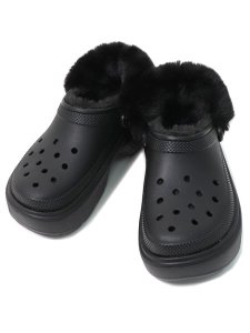 画像3: 【SALE】crocs STOMP LINED CLOG BLACK (3)