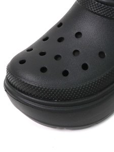画像6: 【SALE】crocs STOMP LINED CLOG BLACK (6)