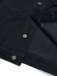画像5: 【送料無料】PRISON BLUES RINSED BLACK WESTERN JACKET (5)