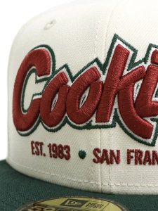 画像7: 【SALE】COOKIES CLOTHING 59FIFTY HARDWOOD CLASSIC CAP CREAM/FRGRN (7)