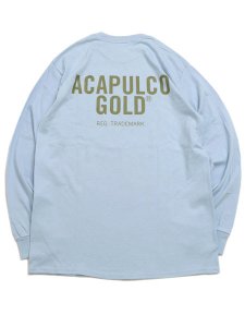 画像2: 【SALE】ACAPULCO GOLD GET HIGH LS TEE LIGHT BLUE (2)