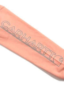 画像4: 【KIDS】CARHARTT KIDS TD LS GRAPHIC POCKET TEE-PEACH AMB (4)
