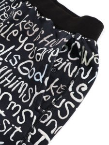 画像3: 【SALE】【送料無料】WHIMSY SOCKS CLAY LETTER SWEAT PANT BLACK (3)