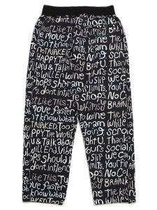 画像2: 【SALE】【送料無料】WHIMSY SOCKS CLAY LETTER SWEAT PANT BLACK (2)