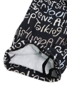 画像7: 【SALE】【送料無料】WHIMSY SOCKS CLAY LETTER SWEAT PANT BLACK (7)