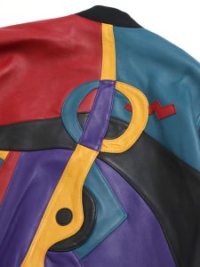 画像4: 【送料無料】PELLE PELLE PICASSO JACKET BLACK TEAL CABERNET (4)