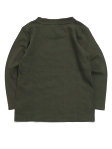 画像2: 【KIDS】FIVE STAR KIDS L/S TEE-ARMY/BLACK (2)