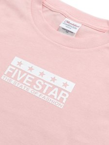画像3: 【KIDS】FIVE STAR KIDS L/S TEE-LIGHT PINK/WHITE (3)