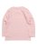 画像2: 【KIDS】FIVE STAR KIDS L/S TEE-LIGHT PINK/WHITE (2)